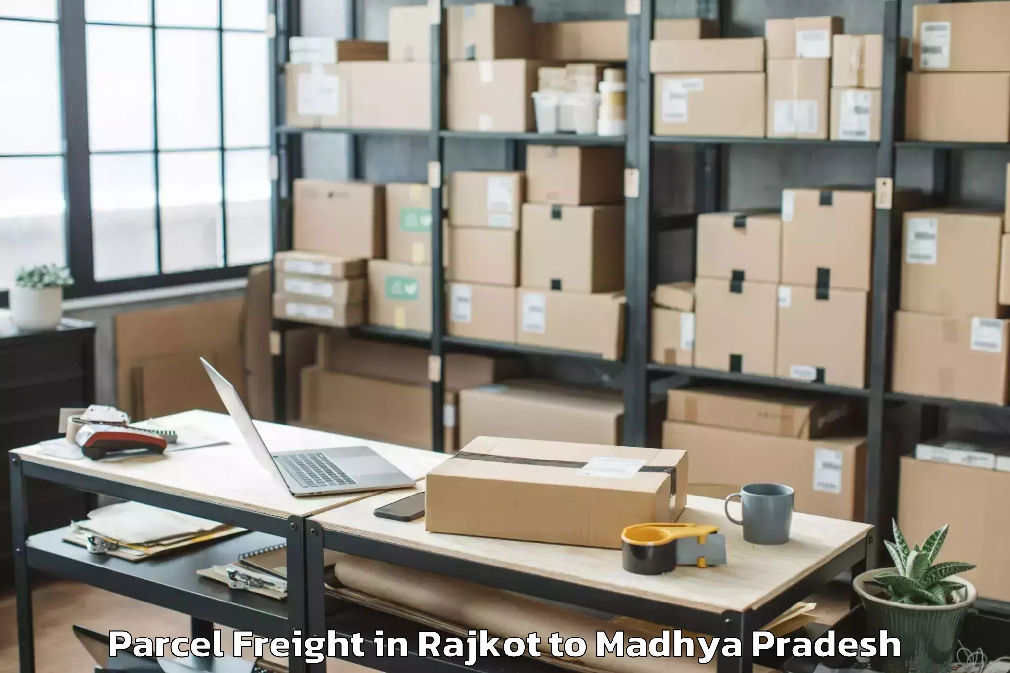 Professional Rajkot to Burhar Parcel Freight